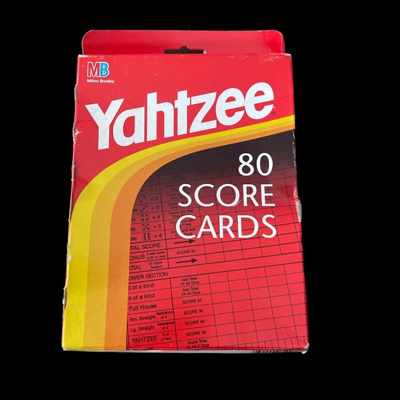Yahtzee Game Score Card Replacement Cards - Picture 1 of 2